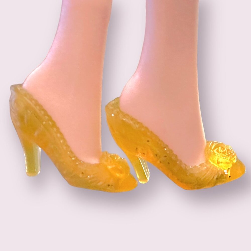Disney Beauty and the Beast Belle Doll Yellow High Heel Shoes